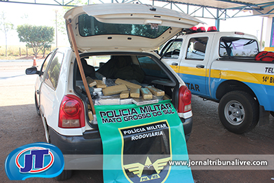 PMR apreende cerca de 300 quilos de maconha na MS-240