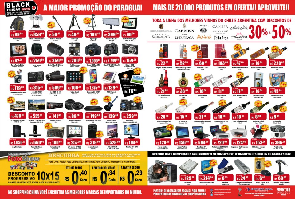 Promoção “Black Friday” começa na sexta-feira no Shopping China