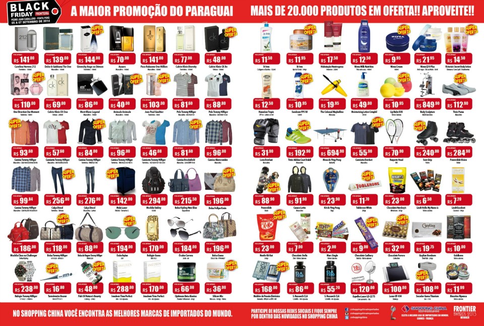 Promoção “Black Friday” começa na sexta-feira no Shopping China