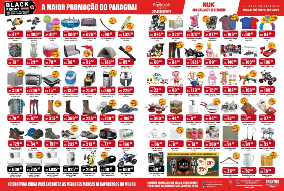 Promoção “Black Friday” começa na sexta-feira no Shopping China