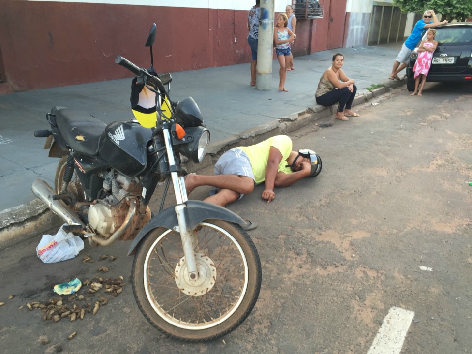 Motociclista sai "travado" de churrasco e acaba preso