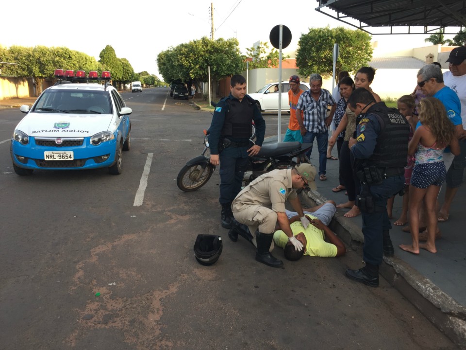 Motociclista sai "travado" de churrasco e acaba preso