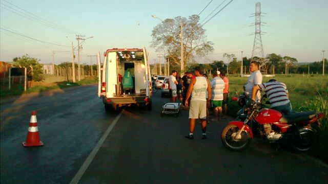 Dois ficam feridos ao caírem de bike, perto do bairro Jupiá