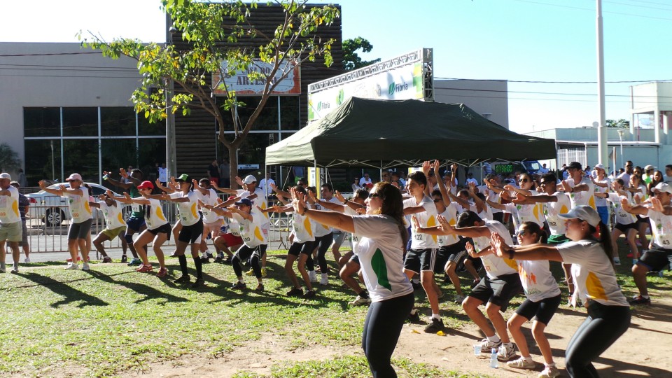 Evento da Fibria na Lagoa Maior nesta manhã reúne centenas de participantes