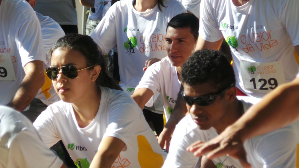 Evento da Fibria na Lagoa Maior nesta manhã reúne centenas de participantes