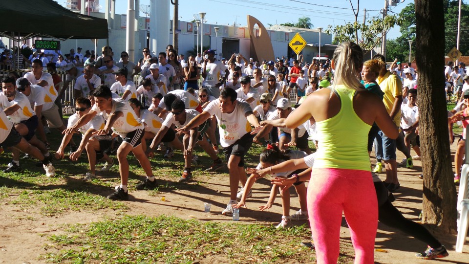 Evento da Fibria na Lagoa Maior nesta manhã reúne centenas de participantes