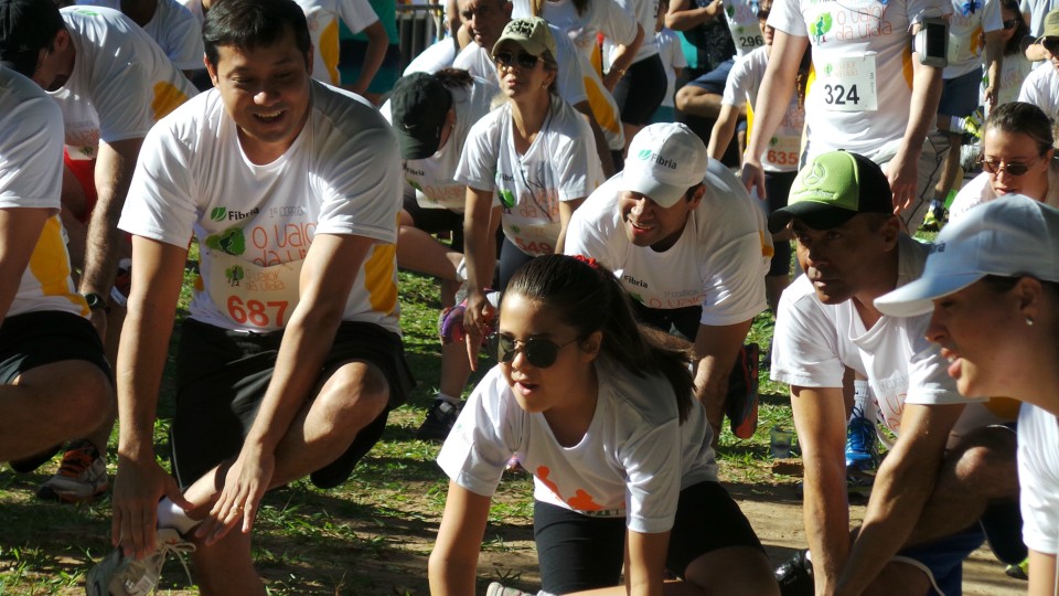 Evento da Fibria na Lagoa Maior nesta manhã reúne centenas de participantes