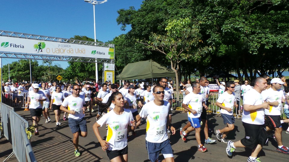 Evento da Fibria na Lagoa Maior nesta manhã reúne centenas de participantes