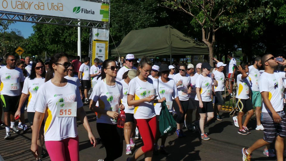 Evento da Fibria na Lagoa Maior nesta manhã reúne centenas de participantes