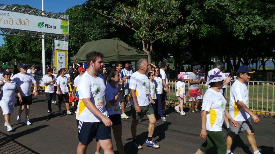 Evento da Fibria na Lagoa Maior nesta manhã reúne centenas de participantes