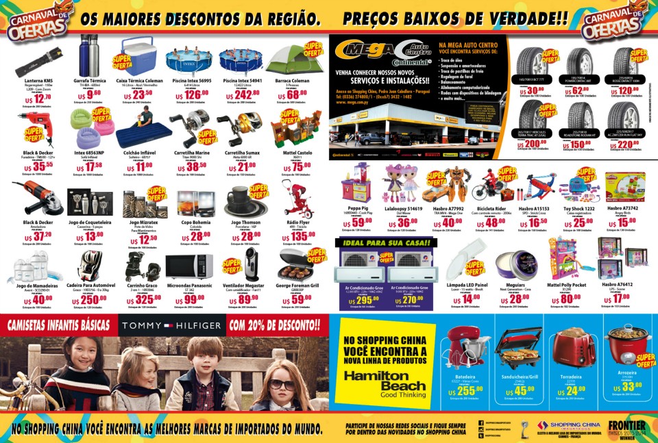 Shopping China, promoção especial de “Carnaval”