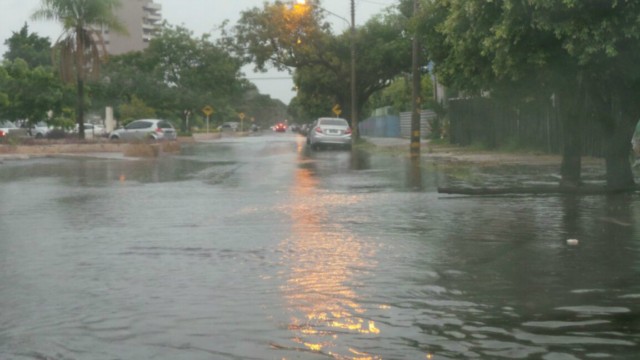 Três Lagoas fica alagada, após pouco mais de uma hora de chuvas fortes e ininterruptas Três Lagoas fica alagada, após pouco mais de uma hora de chuvas fortes e ininterruptas