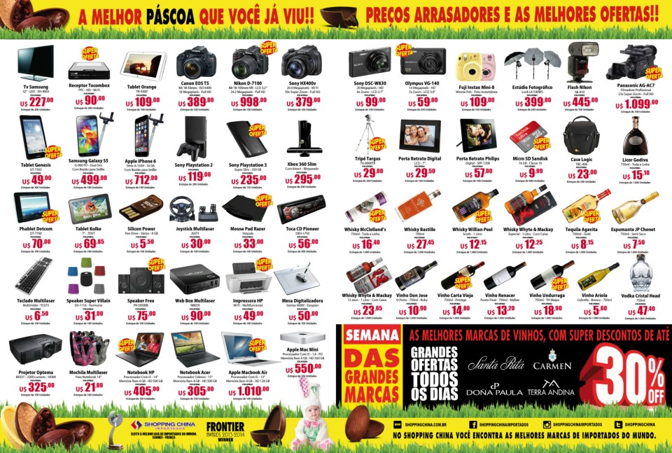 Na Páscoa, Shopping China terá promoção especial