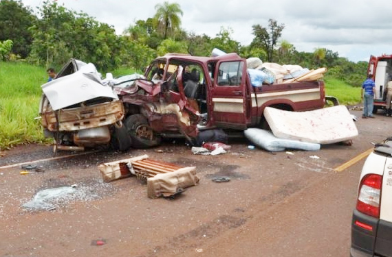 Duas pessoas morrem em acidente entre Sidrolândia e Maracaju