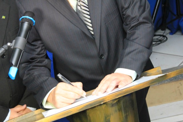 Posse da nova diretoria da Associação Comercial e Empresarial