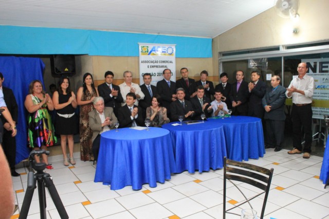 Posse da nova diretoria da Associação Comercial e Empresarial