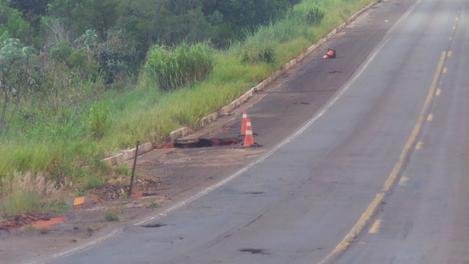 BR-262 está ponteada de trechos perigosos, entre Três Lagoas e Capital