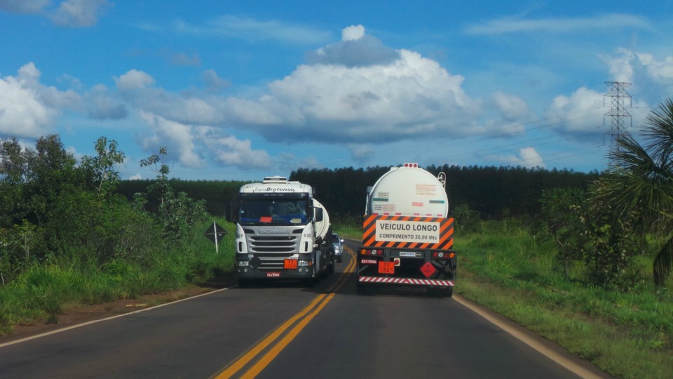 BR-262 está ponteada de trechos perigosos, entre Três Lagoas e Capital