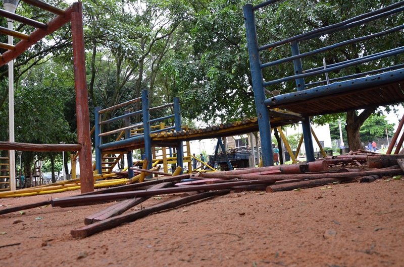 Infraestrutura inicia obras de revitalização do Parque Infantil da Lagoa Maior