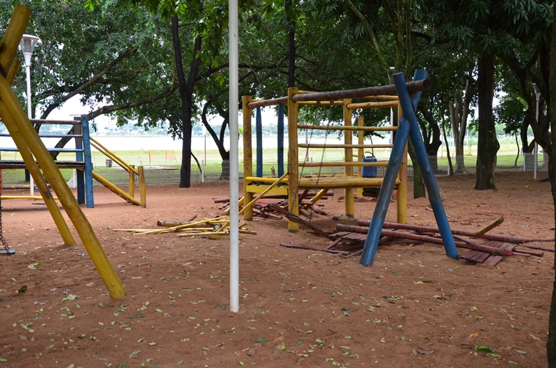 Infraestrutura inicia obras de revitalização do Parque Infantil da Lagoa Maior
