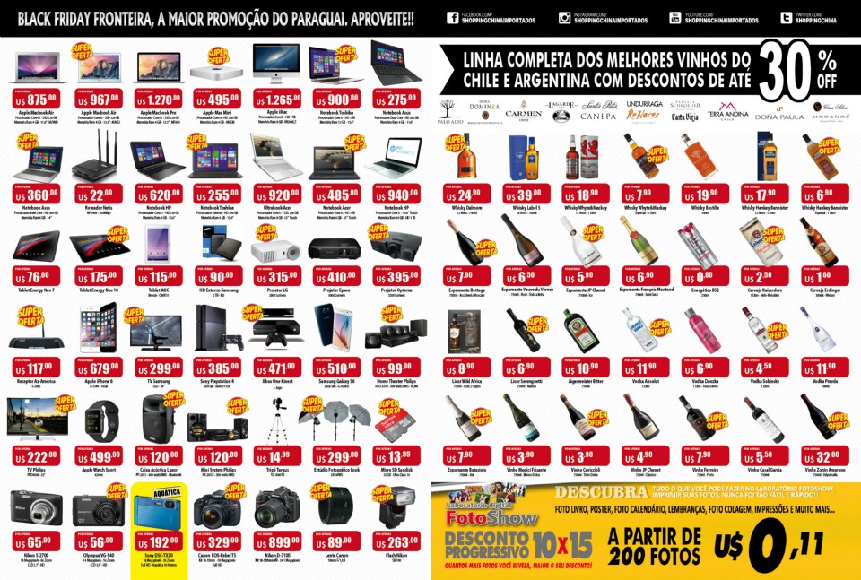 Durante “Black Friday Fronteira 2015”, Shopping China derruba os preços em até 50% Durante “Black Friday Fronteira 2015”, Shopping China derruba os preços em até 50%
