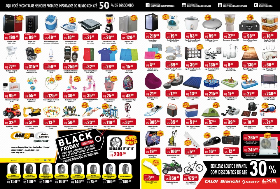 Durante “Black Friday Fronteira 2015”, Shopping China derruba os preços em até 50% Durante “Black Friday Fronteira 2015”, Shopping China derruba os preços em até 50%