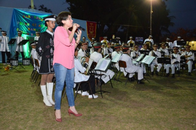 Marcia Moura participa das comemorações dos 48 anos da Banda Marcial Cristo Redentor