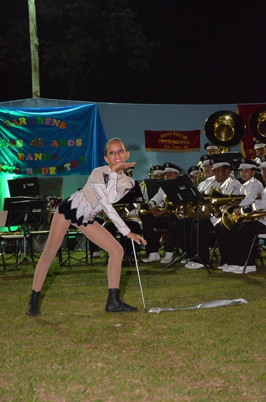 Marcia Moura participa das comemorações dos 48 anos da Banda Marcial Cristo Redentor