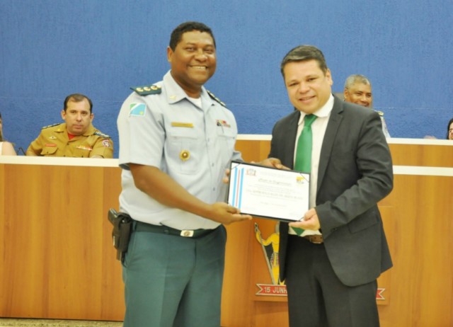 Marcia Moura participa de troca de comando do CPA II da Polícia Militar