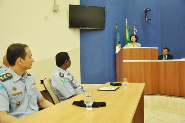 Marcia Moura participa de troca de comando do CPA II da Polícia Militar