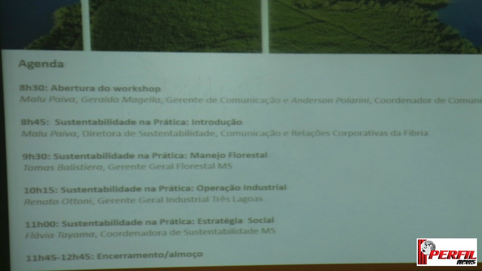 Workshop promovido pela Fibria mostra preocupação da empresa com o meio ambiente e sustentabilidade Workshop promovido pela Fibria mostra preocupação da empresa com o meio ambiente e sustentabilidade