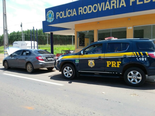 PRF recupera em Três Lagoas automóvel de luxo roubado e clonado em Fortaleza