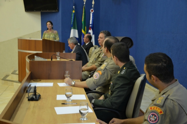 Prefeita Marcia Moura participa da troca de Comando do Corpo de Bombeiros