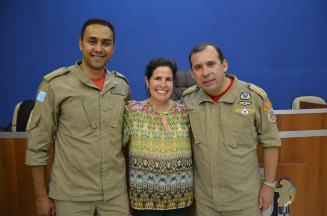 Prefeita Marcia Moura participa da troca de Comando do Corpo de Bombeiros