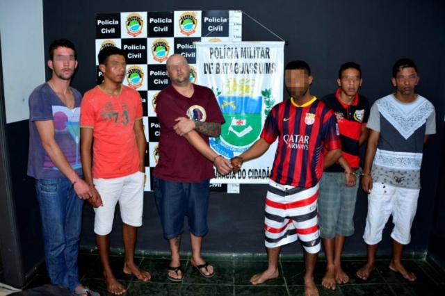 Seis são presos por depredarem Base Policial e viatura da PM de Novo Porto XV