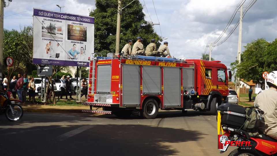 Homenagem e comoção marcam enterro de bombeiro e sogra em Três Lagoas