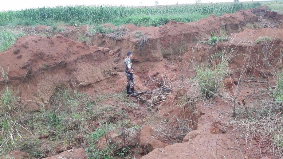 PMA autua fazendeiro em R$ 10 mil por voçoroca e outros processos erosivos em sua propriedade