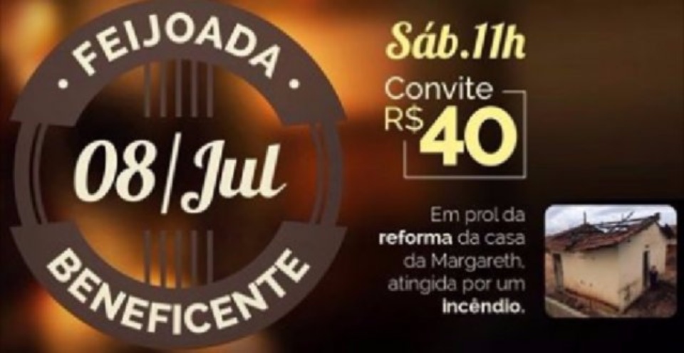 Faltando uma semana, Feijoada Beneficente vende metade dos convites