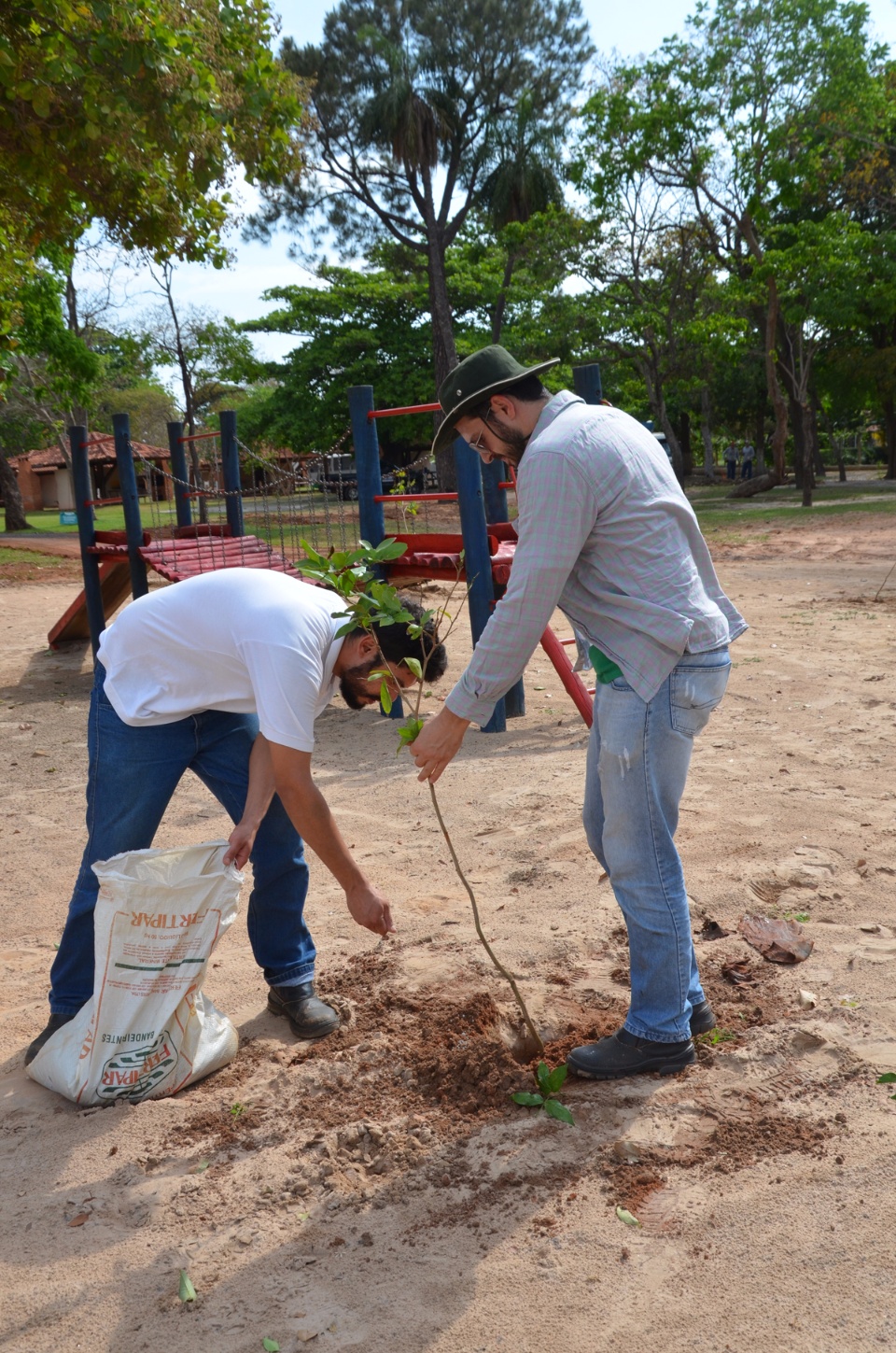 Balneário Municipal recebe plantio de 55 novas mudas de árvores