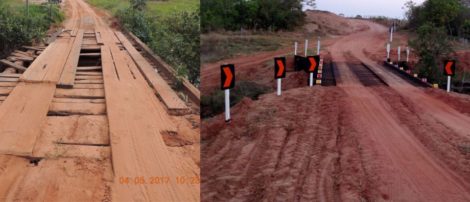 Prefeitura investe 250 mil e entrega pontes restauradas em Brasilândia