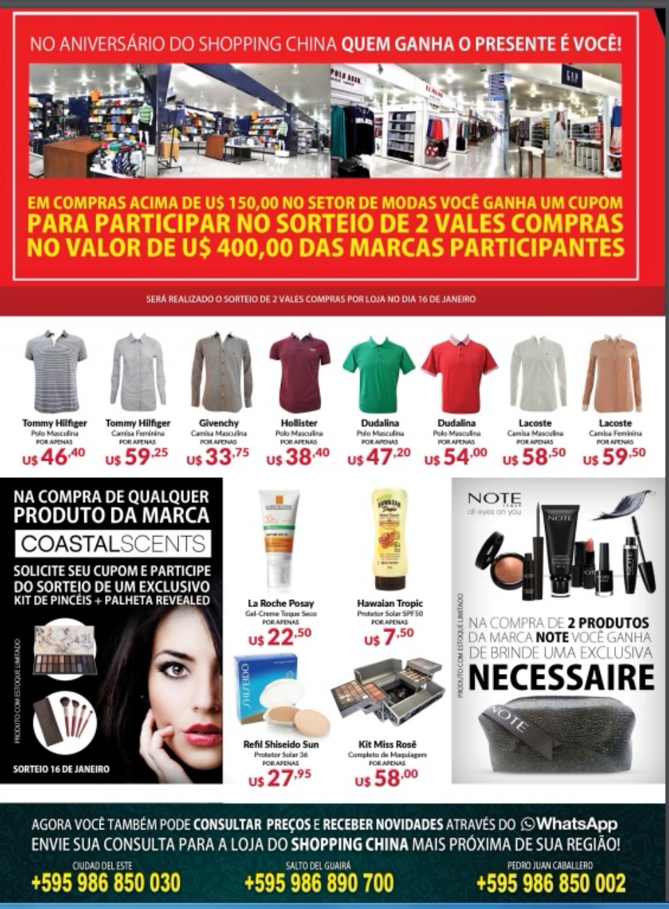 Shopping China comemora 85 anos com seis dias de grandes ofertas