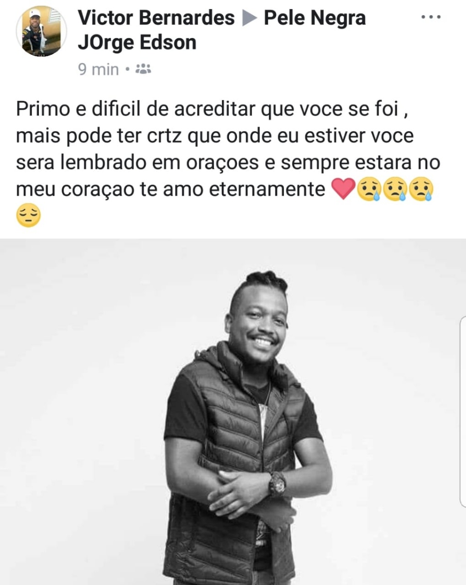 Amigos de Pele Negra manifestam-se nas redes sociais sobre a morte do artista Amigos de Pele Negra manifestam-se nas redes sociais sobre a morte do artista