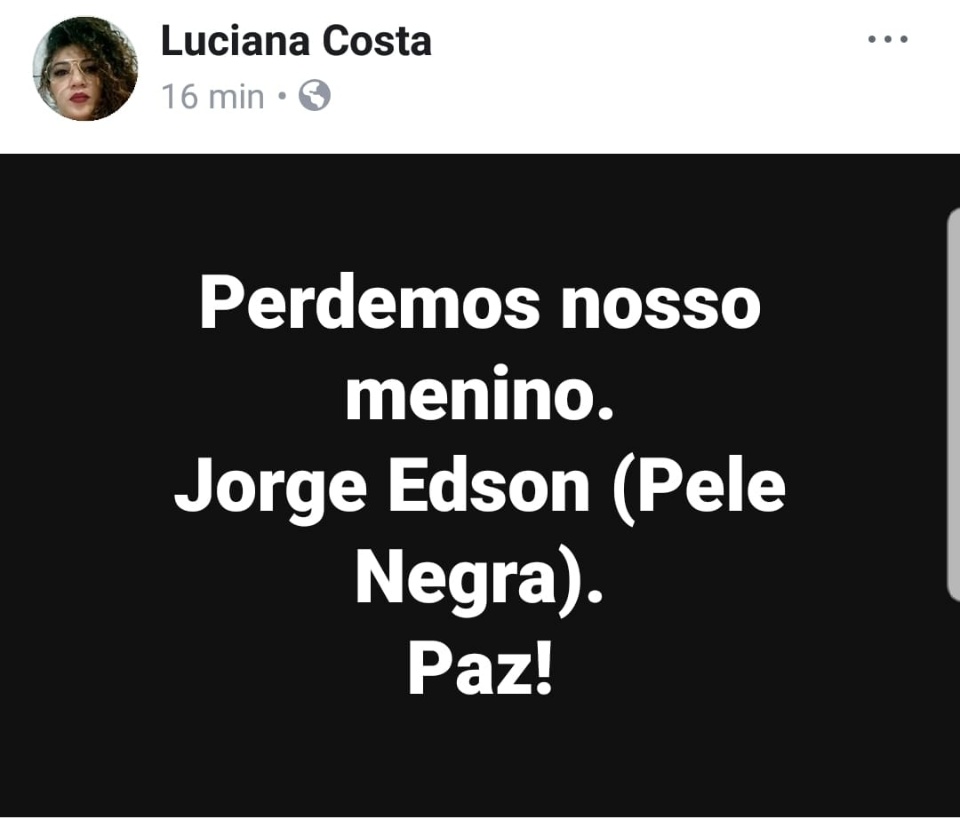 Amigos de Pele Negra manifestam-se nas redes sociais sobre a morte do artista Amigos de Pele Negra manifestam-se nas redes sociais sobre a morte do artista