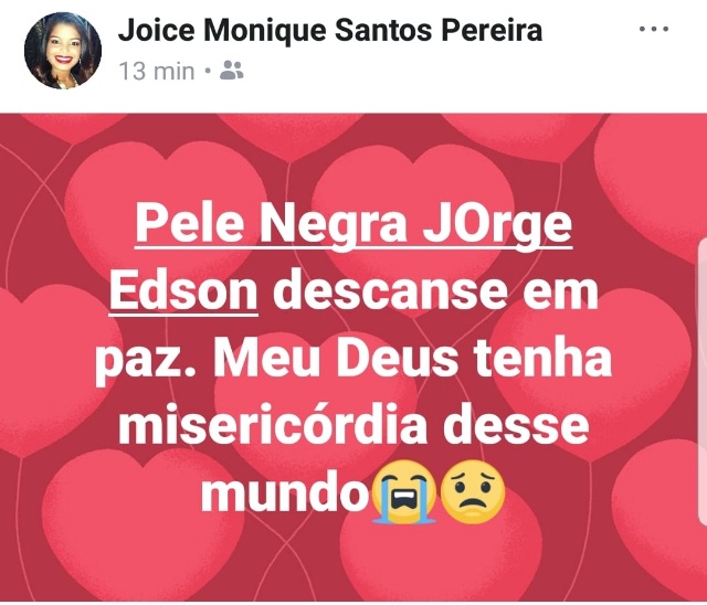 Amigos de Pele Negra manifestam-se nas redes sociais sobre a morte do artista Amigos de Pele Negra manifestam-se nas redes sociais sobre a morte do artista