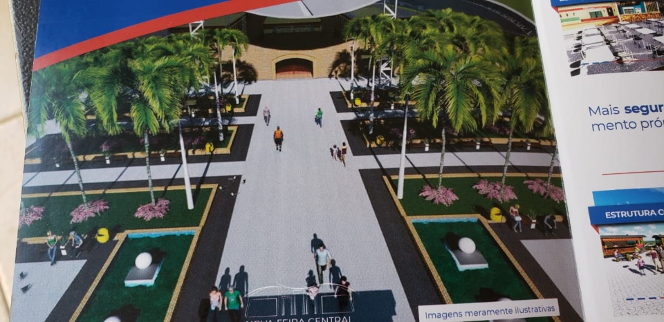 Nova “cara” da Feira Central é mostrada em folhetos produzidos pela Prefeitura Nova “cara” da Feira Central é mostrada em folhetos produzidos pela Prefeitura