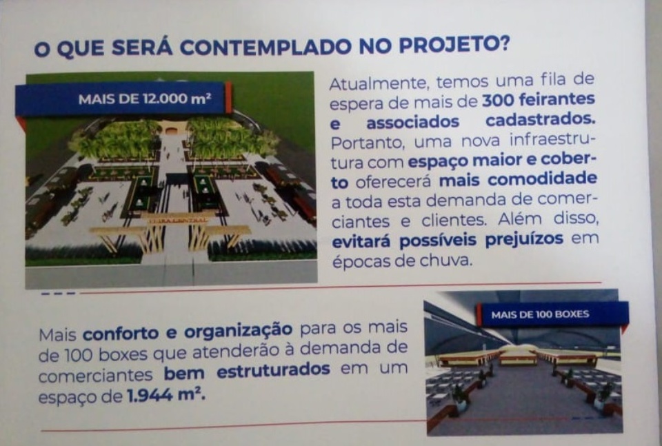 Nova “cara” da Feira Central é mostrada em folhetos produzidos pela Prefeitura Nova “cara” da Feira Central é mostrada em folhetos produzidos pela Prefeitura