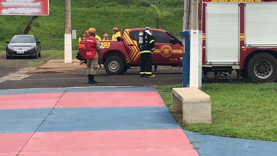 Corpo de Bombeiros realiza, no Arena Mix, simulado de acidente com produtos perigosos Corpo de Bombeiros realiza, no Arena Mix, simulado de acidente com produtos perigosos