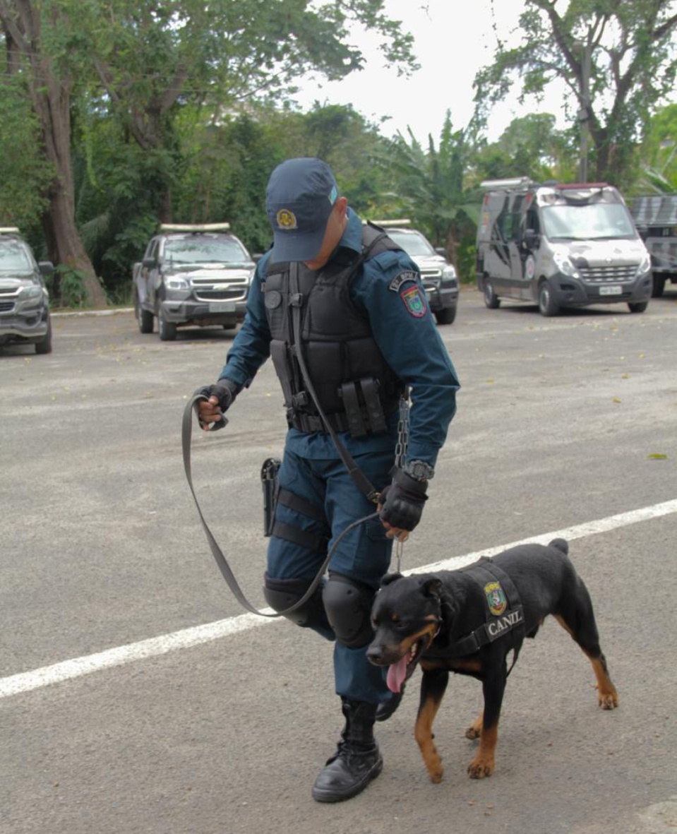 5° Curso de Operações com Cães é realizado no Batalhão de Choque da PM da Bahia com efetivo de Três Lagoas