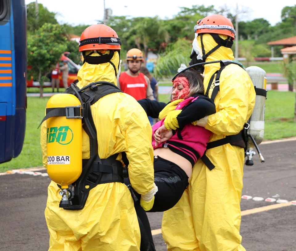 Defesa Civil e Prefeitura de Três Lagoas participam de simulado de resposta a acidentes químicos