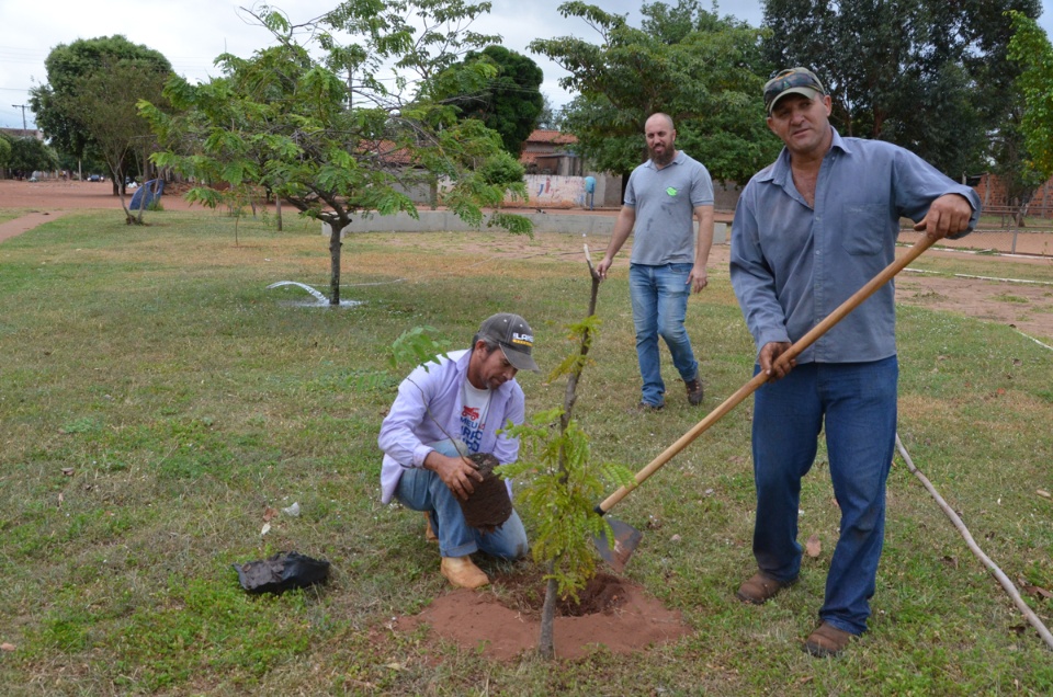 Praça do Jardim das Acácias recebe mais 25 mudas de árvores pelo Projeto Áreas Mais Verde